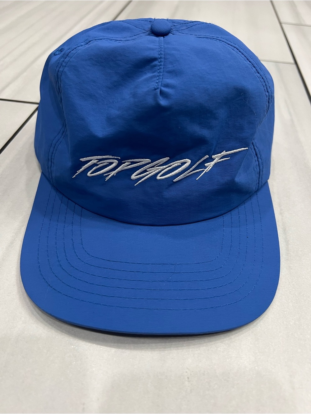 Topgolf vibrant royal blue nylon lightweight five-panel snapback cap Hat